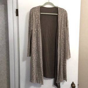 Reversible long cardigan